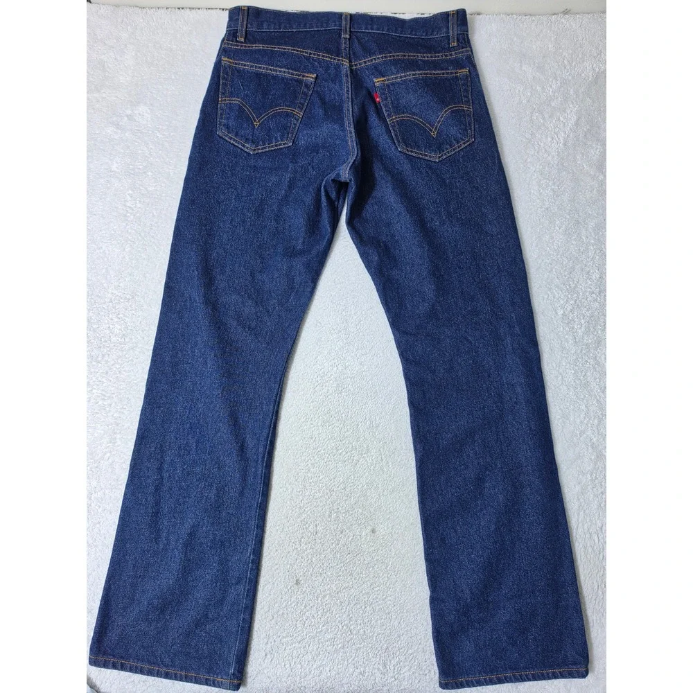 VTG Levi 517 Boot Cut Mens 35/34 Jeans Blue Denim Classic Western Rugged Pants